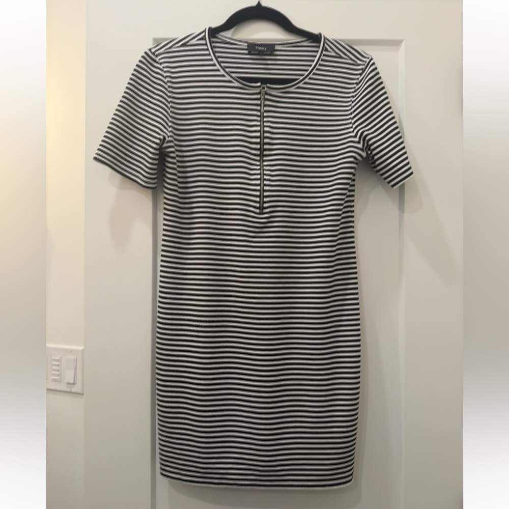 Theory Striped Mini Dress
